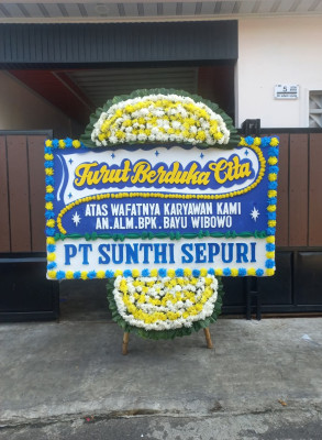 Papan Bunga Duka di Aluh Aluh